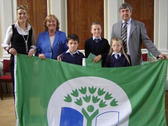 Hugginstown National School receiving their first Green Flag